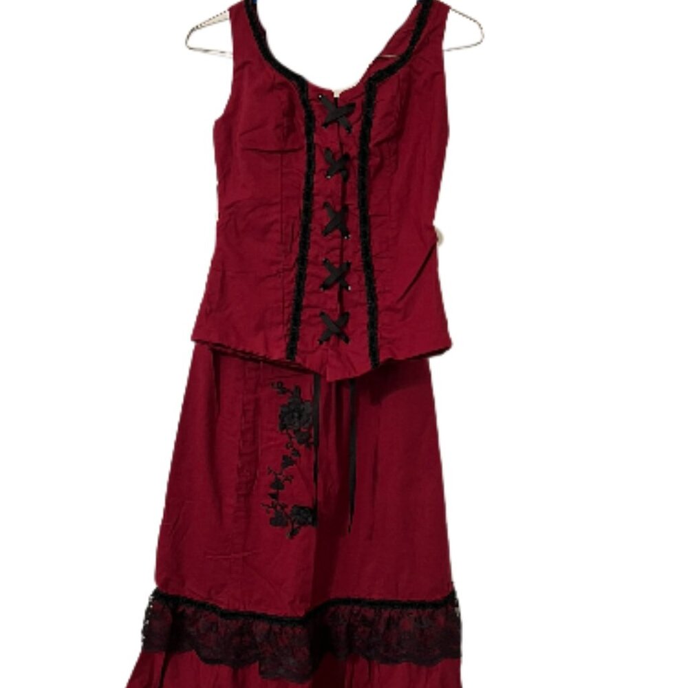 SOLD-Handmade Saloon Girl Outfit w/ Accessories *see description*